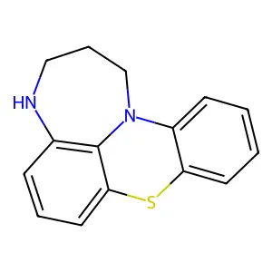 1,2,3,4-Tetrahydro[1,4]diazepino[3,2,1-kl]phenothiazine structure