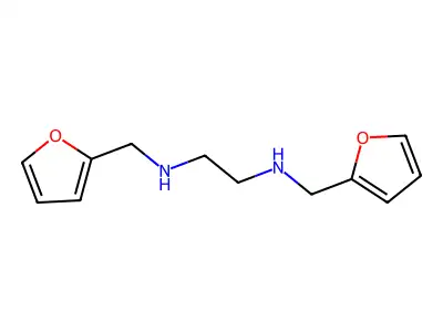 1,2-Ethanediamine, N,N'-bis(2-furanylmethyl)- structure