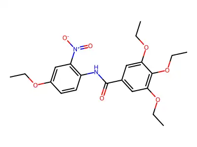 3,4,5-triethoxy-N-(4-ethoxy-2-nitrophenyl)benzamide structure