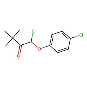 2-Butanone, 1-chloro-1-(4-chlorophenoxy)-3,3-dimethyl- structure