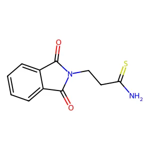 3-(1,3-dioxo-2,3-dihydro-1H-isoindol-2-yl)propanethioamide structure