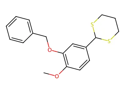 2-(3-Benzyloxy-4-methoxy-phenyl)-(1,3)dithiane structure