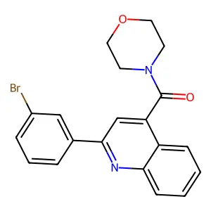 [2-(3-Bromophenyl)quinolin-4-yl]-morpholin-4-ylmethanone structure