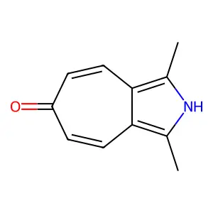 Cyclohepta(c)pyrrol-6(2H)-one, 1,3-dimethyl- structure