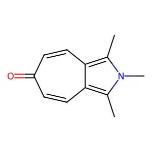 Cyclohepta(c)pyrrol-6(2H)-one, 1,2,3-trimethyl- structure