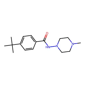 4-tert-butyl-N-(4-methylpiperazin-1-yl)benzamide structure