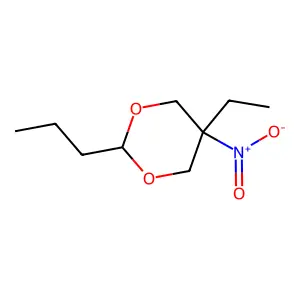 5-Ethyl-5-nitro-2-propyl-1,3-dioxane structure