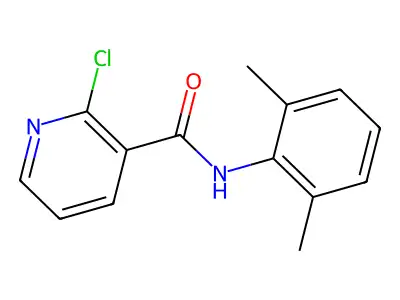 2-chloro-N-(2,6-dimethylphenyl)pyridine-3-carboxamide structure