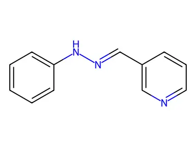 3-吡啶甲醛苯腙 structure