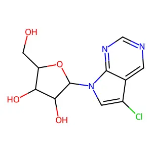 2-(5-Chloropyrrolo[2,3-d]pyrimidin-7-yl)-5-(hydroxymethyl)oxolane-3,4-diol structure