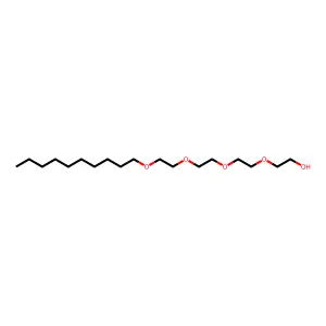 Decyltetraoxyethylene glycol monoether structure