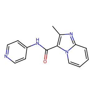 2-methyl-N-(pyridin-4-yl)imidazo[1,2-a]pyridine-3-carboxamide structure