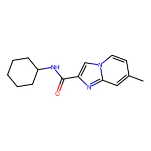 N-cyclohexyl-7-methylimidazo[1,2-a]pyridine-2-carboxamide structure