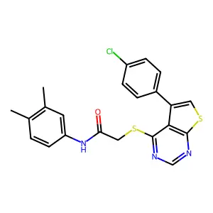 C22H18ClN3OS2 structure