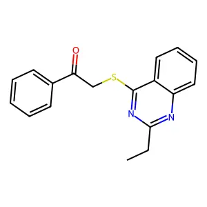 2-[(2-Ethylquinazolin-4-yl)sulfanyl]-1-phenylethan-1-one structure