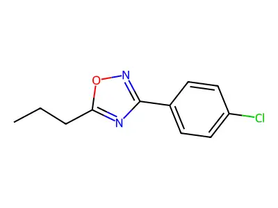 3-(4-Chlorophenyl)-5-propyl-1,2,4-oxadiazole structure