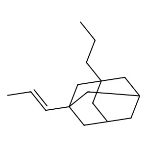 1-[(E)-prop-1-enyl]-3-propyladamantane structure