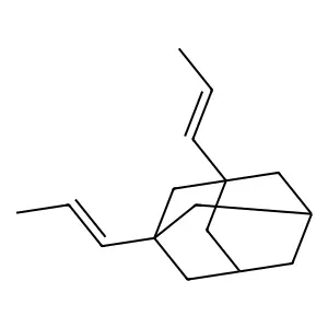 1,3-bis[(E)-prop-1-enyl]adamantane structure