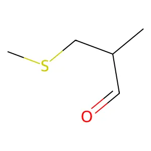 2-甲基-3-(甲硫基)丙醛 structure