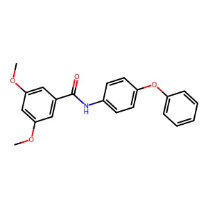 3,5-dimethoxy-N-(4-phenoxyphenyl)benzamide structure