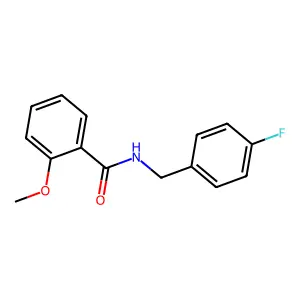 N-(4-fluorobenzyl)-2-methoxybenzamide structure