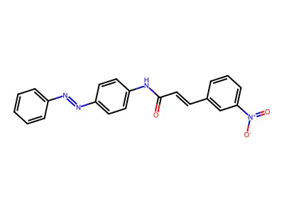 2-Propenamide, 3-(3-nitrophenyl)-N-[4-(2-phenyldiazenyl)phenyl]- structure