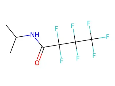 Isopropylamine, N-heptafluorobutyryl- structure