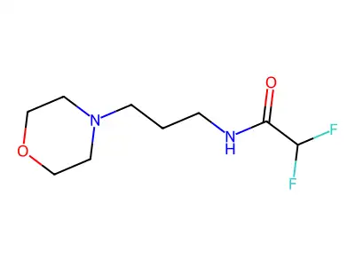2,2-difluoro-N-(3-morpholin-4-ylpropyl)acetamide structure