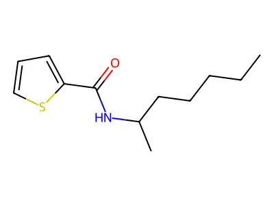 N-(heptan-2-yl)thiophene-2-carboxamide structure