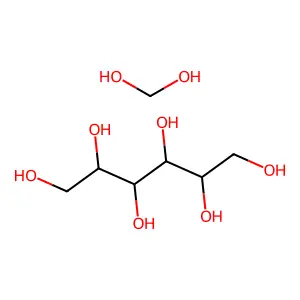 Methanediol--hexitol (1/1) structure