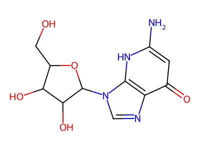 5-amino-3-[3,4-dihydroxy-5-(hydroxymethyl)oxolan-2-yl]-4H-imidazo[4,5-b]pyridin-7-one structure