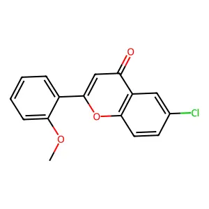 6-Chloro-2-(2-methoxyphenyl)chromen-4-one structure
