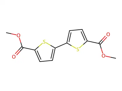 Methyl 5-(5-methoxycarbonylthiophen-2-yl)thiophene-2-carboxylate structure