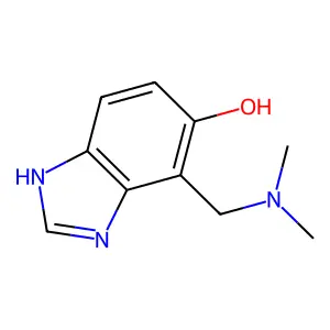 4-((dimethylamino)methyl)-1H-benzo[d]imidazol-5-ol structure