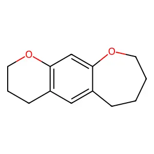 2H-Pyrano[3,2-h][1]benzoxepin, 3,4,6,7,8,9-hexahydro- structure