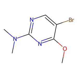5-bromo-4-methoxy-N,N-dimethylpyrimidin-2-amine structure