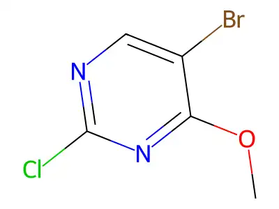 5-Bromo-2-chloro-4-methoxypyrimidine structure
