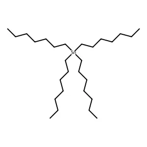 Stannane, tetraheptyl- structure