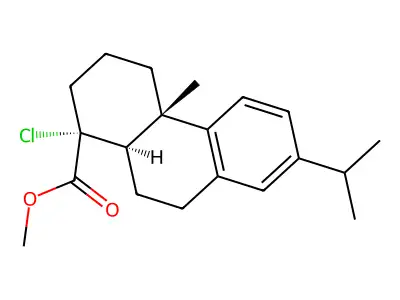 Monochlorodehydroabietic acid structure