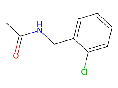 N-[(2-chlorophenyl)methyl]acetamide structure