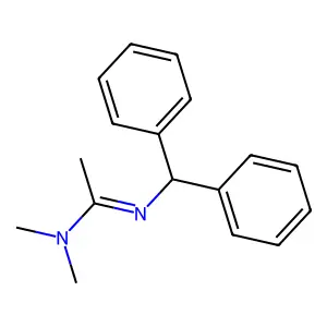N,N-Dimethyl-N'-diphenylmethyl-acetamidine structure