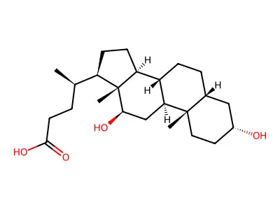 (3alpha,5beta,12beta)-3,12-Dihydroxycholan-24-oic acid structure
