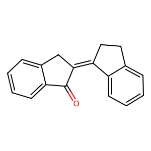 2-(1-Indanylidene)-1-indanone structure