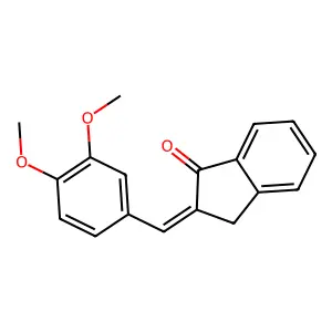 2-((3,4-Dimethoxyphenyl)methylene)-2,3-dihydro-1H-inden-1-one structure