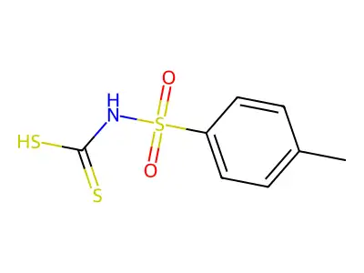 Carbamodithioic acid, ((4-methylphenyl)sulfonyl)- structure