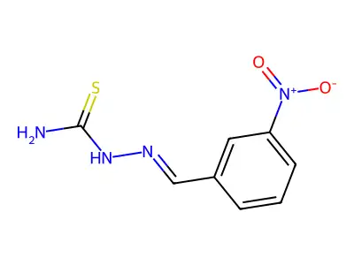 {[(3-Nitrophenyl)methylidene]amino}thiourea structure