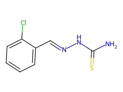 [(Z)-(2-chlorophenyl)methylideneamino]thiourea structure