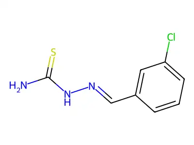 2-(3-Chlorobenzylidene)hydrazine-1-carbothioamide structure