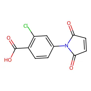 2-Chloro-4-(2,5-dioxopyrrol-1-yl)benzoic acid structure