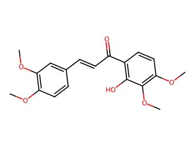2-Propen-1-one,3-(3,4-dimethoxyphenyl)-1-(2-hydroxy-3,4-dimethoxyphenyl)- structure